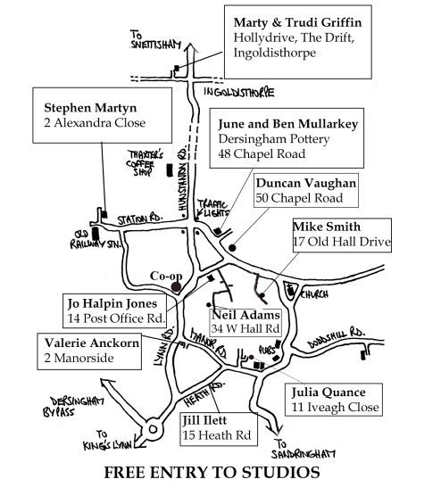 Map of Studios